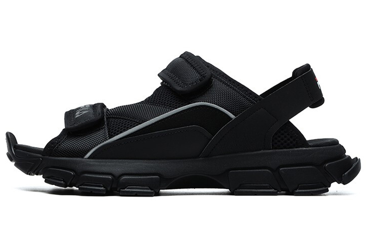FILA FUSION Two Stripes Sandals 'Black' Women's