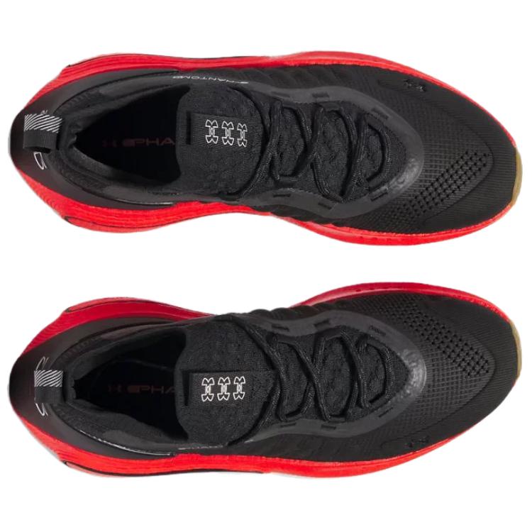Under Armour Phantom 4 Anti-Slip Wear-Resistant Low-Top Casual Running Shoes Men's Black Red