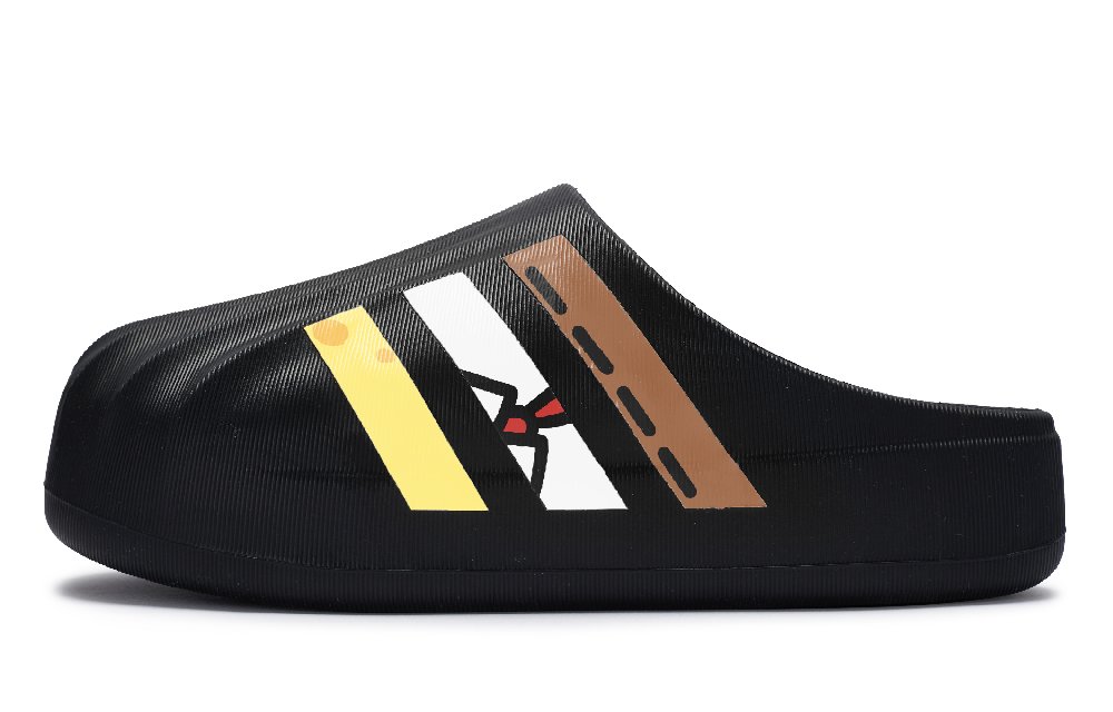 Adidas Originals AdiFOM Superstar Slip-Resistant Wrap-toe Slippers Unisex Black White Yellow Brown Red