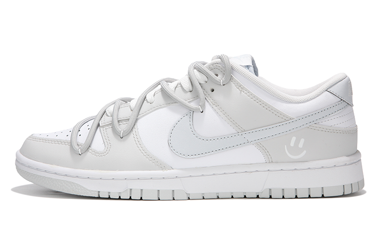 Nike Dunk Low-Top Skateboard Shoes Men's White Gray