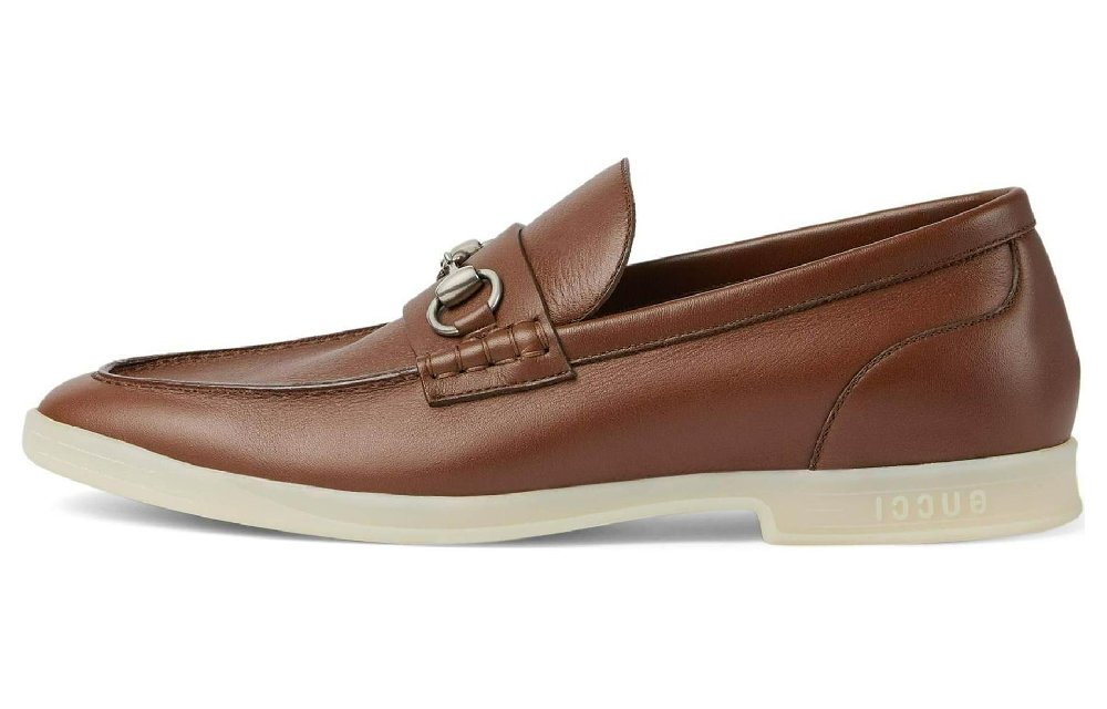 GUCCI Horsebit Loafers Men's Brown