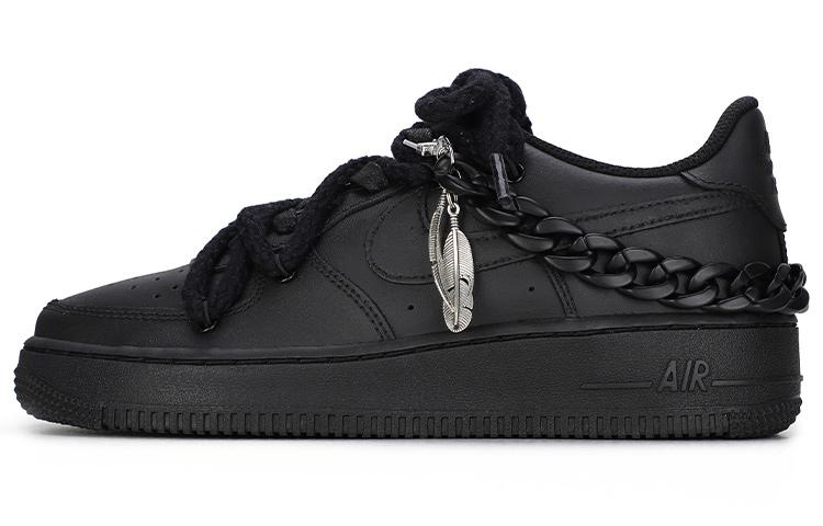 Nike Air Force 1 Air Force 1 Coverage Warm Low-Top Skateboard Shoes Unisex Black