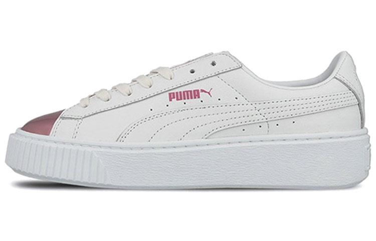 PUMA Basket Platform Metallic 'S 'White/Lilac Snow' Women's