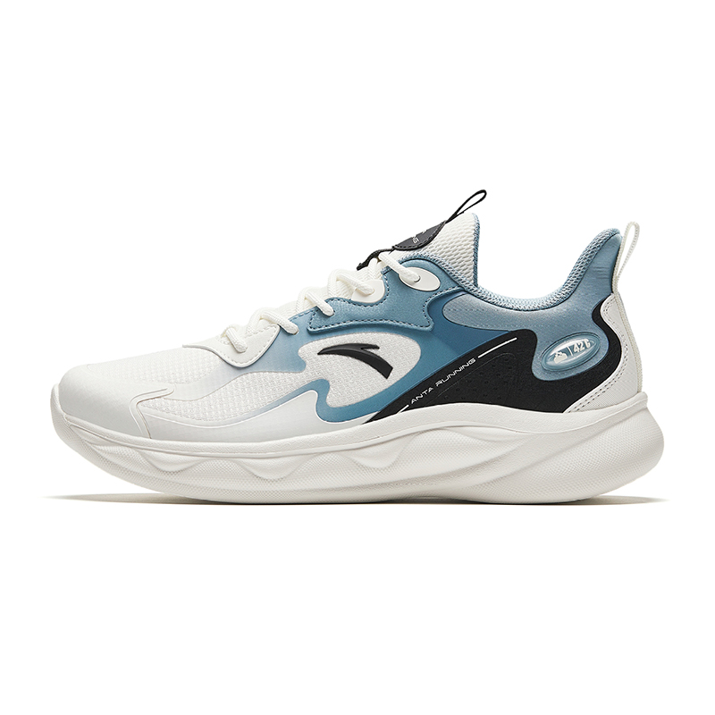 Anta Sheepskin Abrasion-Resistant Low-Top Running Shoes Men's Blue White