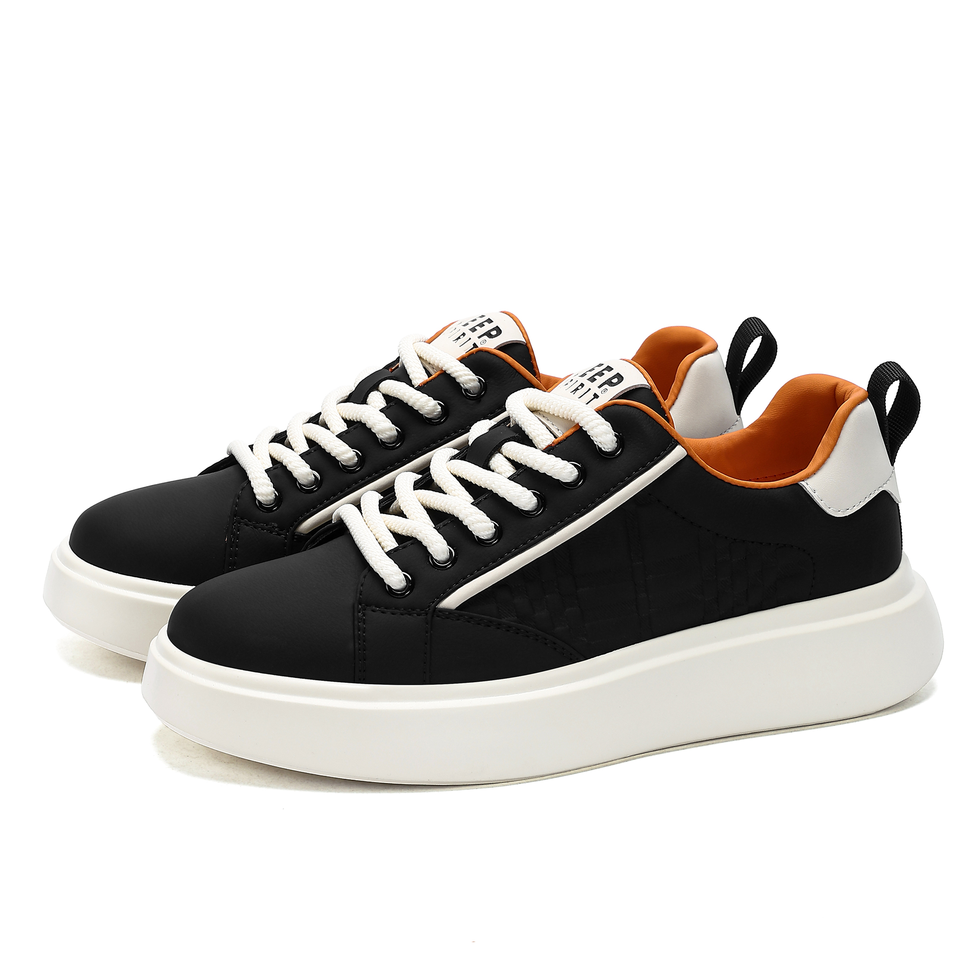 JEEP SPIRIT Low Top Skateboard Shoes Men's Black купить в интернет-магазине Yoocart с быстрой доставкой по России.