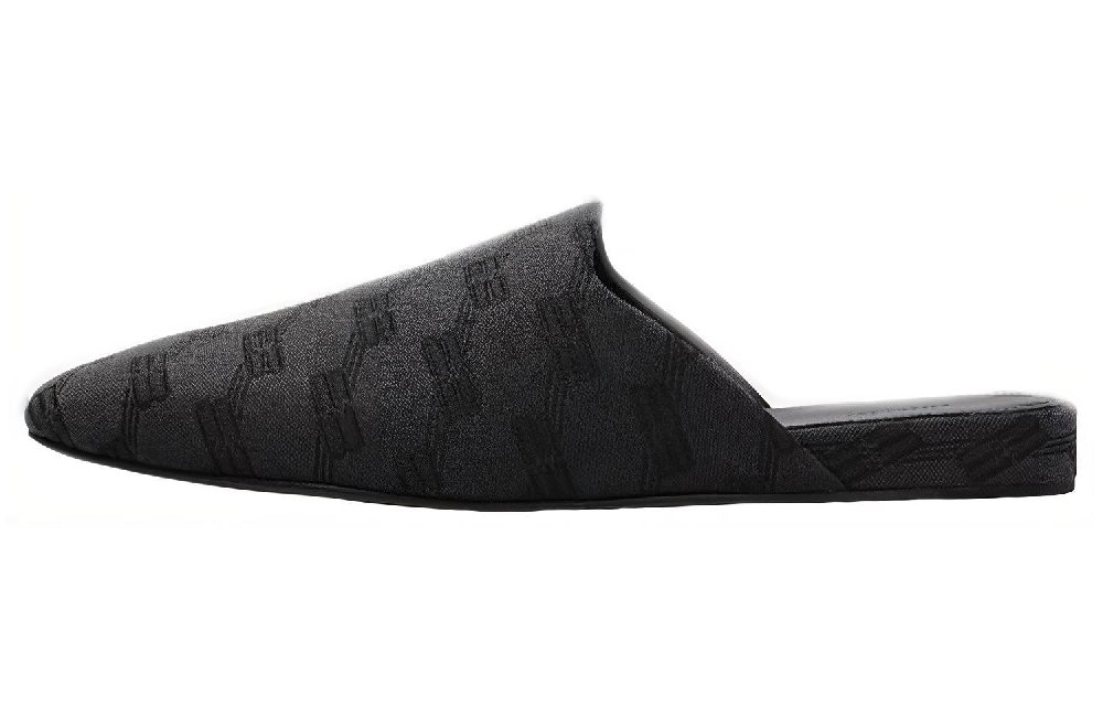 Balenciaga Cosy BB Mule 'All Over Logo - Grey Black'