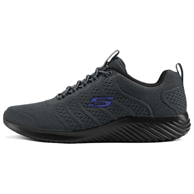 Skechers SPORT MENS Abrasion Resistant Breathable Low Top Running Shoes Men's Charcoal Gray