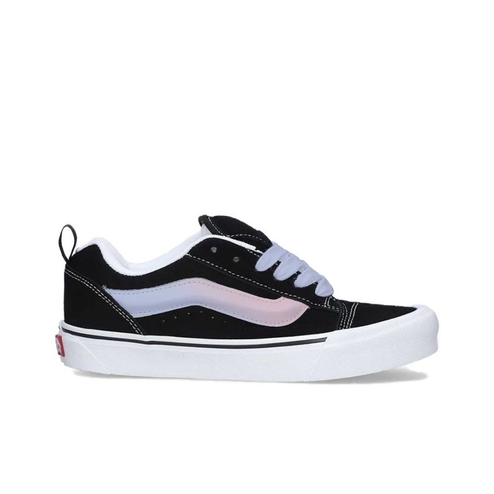 Vans Knu Skool Coverage Slip Resistant Cushioning Abrasion Resistant Low Top Skateboard Shoes Unisex Black Purple Pink