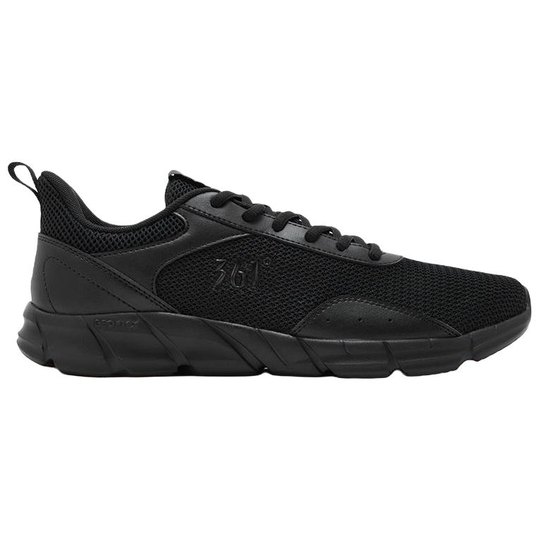 361° Breathable Lightweight Rebound Low top Training For Long Distance Running Shoes Men's Obsidian Black