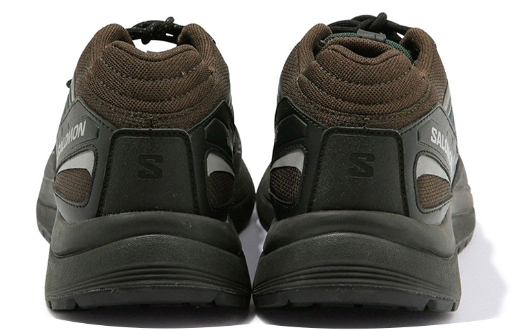 And Wander x SALOMON Odyssey 1 Cushioning Anti-Slip Wear-Resistant Breathability Low-Top Hiking Shoes Men's Green Brown