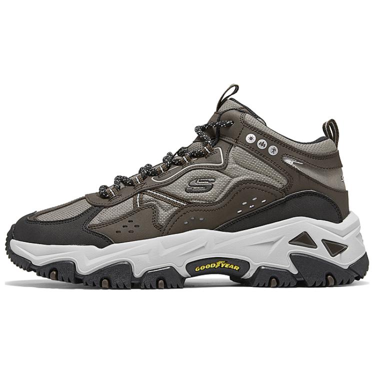 Skechers OUTDOOR MENS Mid Top Casual Shoes Men's Brown Black