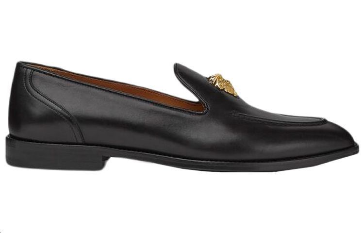 VERSACE La Medusa Slippers 'Black Gold' купить в интернет-магазине Yoocart с быстрой доставкой по России.