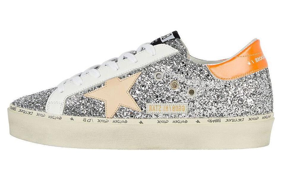 Golden Goose Low-Top Skateboard Shoes Women's Silver