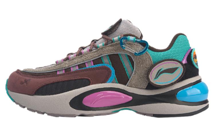 LiNing V8 2019 New York Fashion Apparel Weekly Runway Low-Top Running Shoes Men's Blue Purple