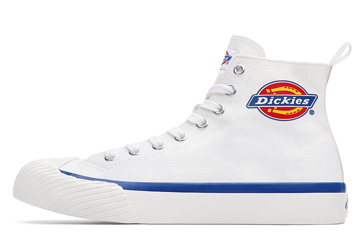 Dickies Canvas Shoes Unisex High-Top White Blue