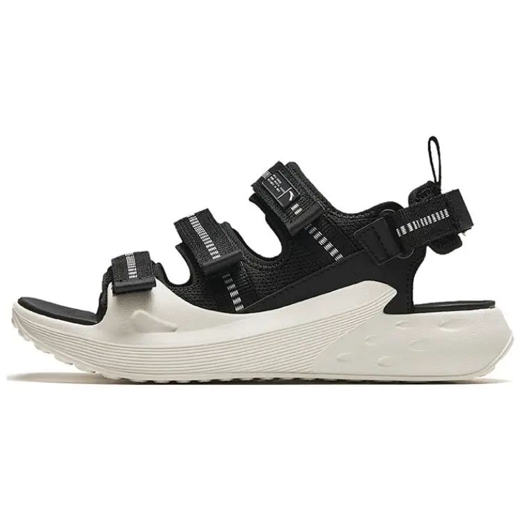 Anta Life Collection Beach Sandals Women's Black White