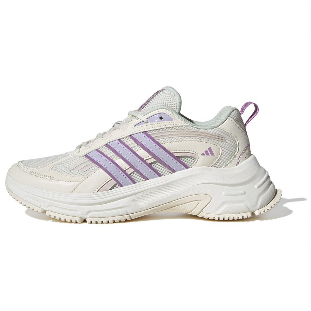 Adidas FC CLASSIC Anti Slip Wear Resistant Low Top Running Shoes Women's Beige Purple