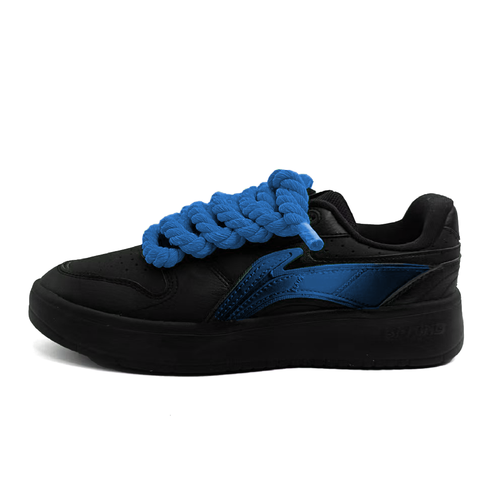 LiNing Acer Truncatum Anti Slip And Wear Resistant Lightweight Low Top Skateboard Shoes Men's Black Blue