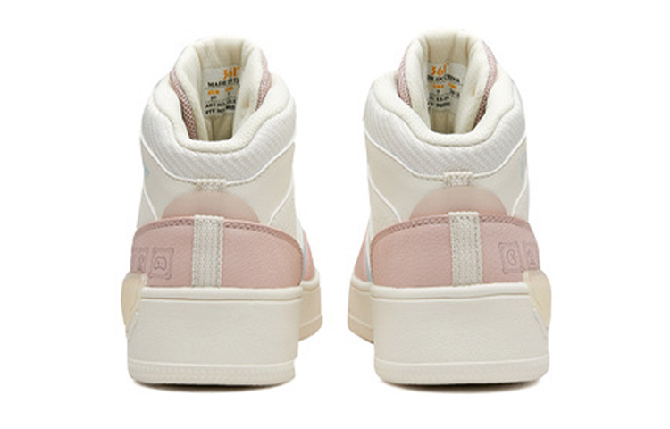 361° Anti-Slip Wear-Resistant High-Top Skateboard Shoes Women's Rose Pink