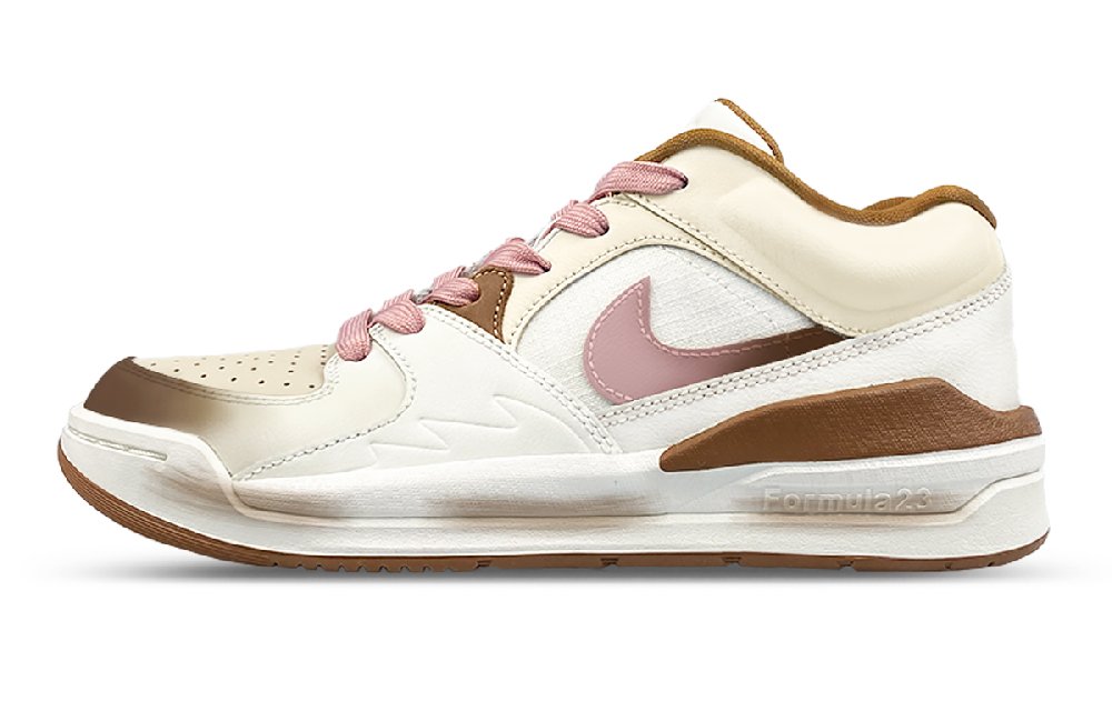 Jordan Stadium 90 Low Top Casual Shoes Women's Pink Brown White