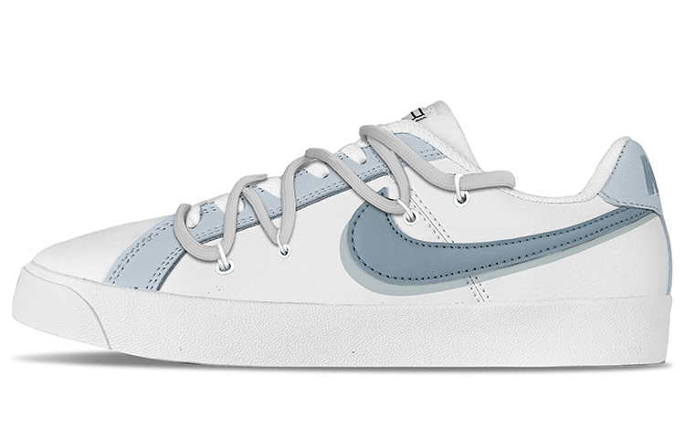 Nike Court Royale Ac Low top Skateboard Shoes Unisex Gray Blue