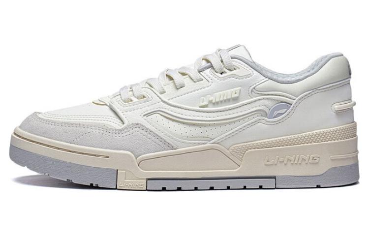 LiNing 001 BTC Abrasion Resistant Breathable Low top Skateboard Shoes Women's White