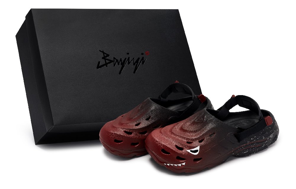 Adidas MAXXCLOG 811 Manufacturing, Dazed Shark, Special Shoe Box Clogs Unisex Black White Red