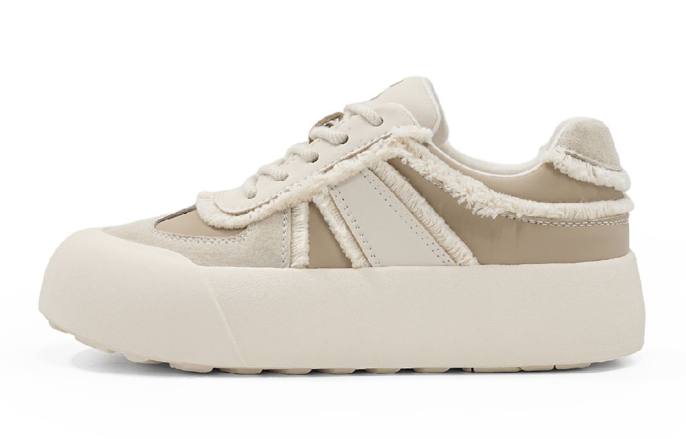EBLAN Low-Top Casual Shoes Women's Beige Apricot