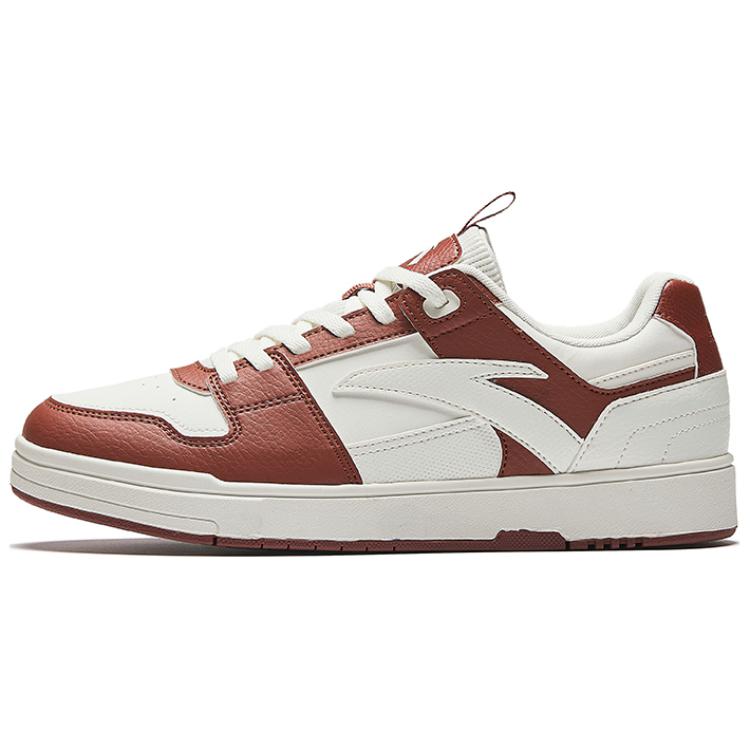 Anta Non-slip Wear-resistant Shock Absorption Low-Top Skateboard Shoes Women's White Red