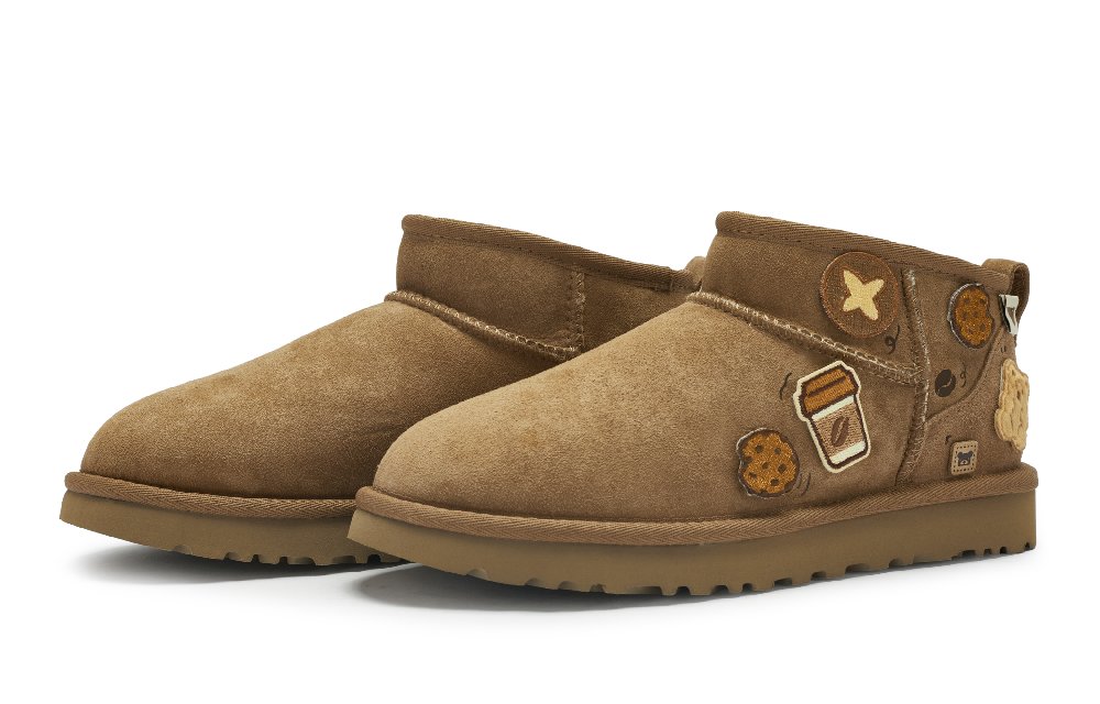 UGG CLASSIC ULTRA MINI Ankle-Length Snow Boots Women's Chestnut Brown
