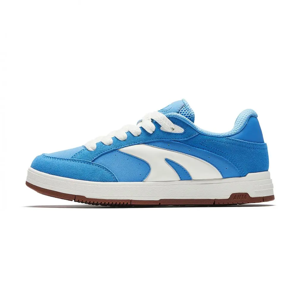 Anta Wear resistant And Lightweight Low top Skateboard Shoes Women's Blue White