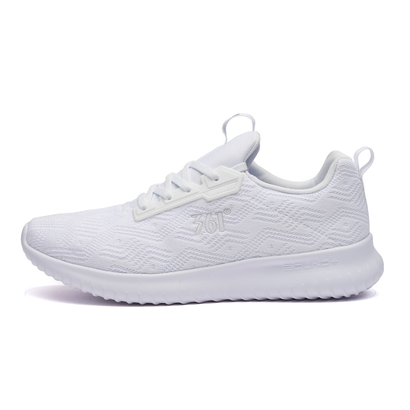 361° Shock Absorbers Slip Resistant Abrasion Resistant Low top Running Shoes Men's White