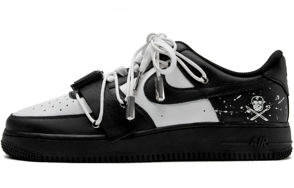 Nike Air Force 1 Skateboard Shoes Unisex Low-Top Black