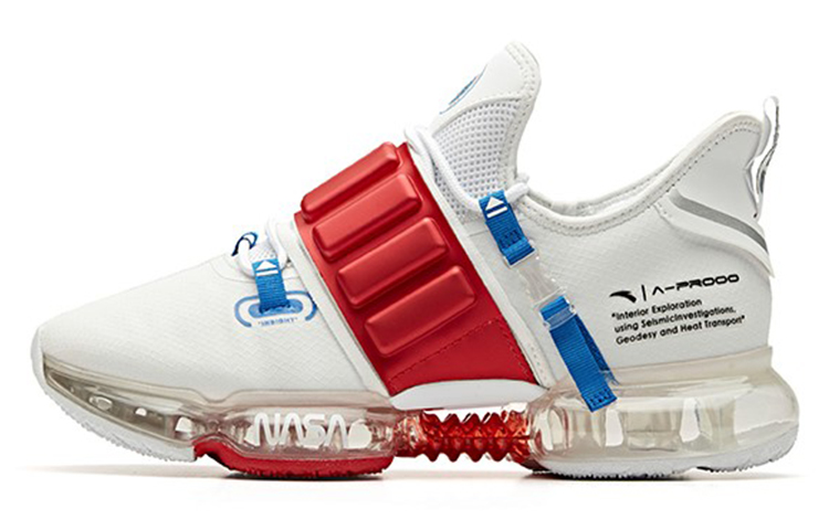 Anta Cushioning Low-Top Running Shoes Men's White Red