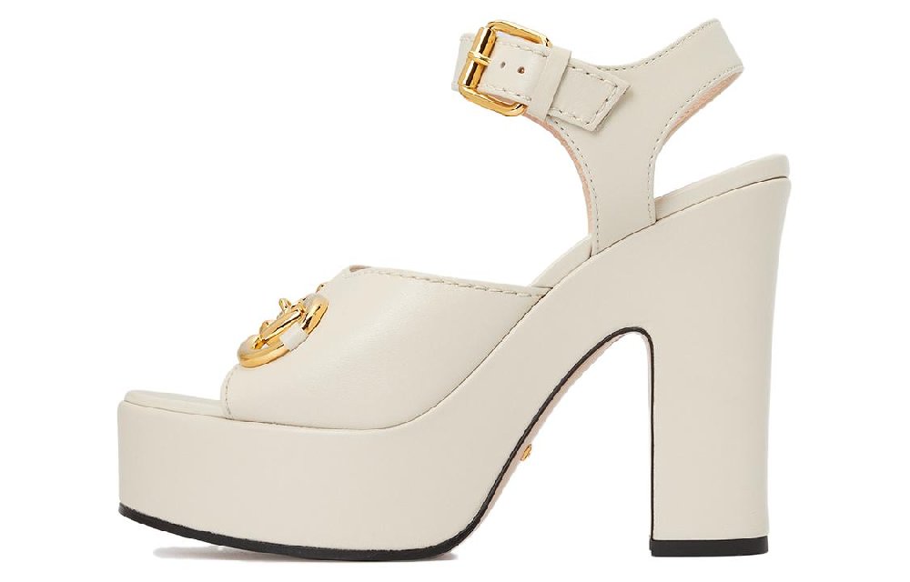 GUCCI Horsebit Detail Platform Sandals