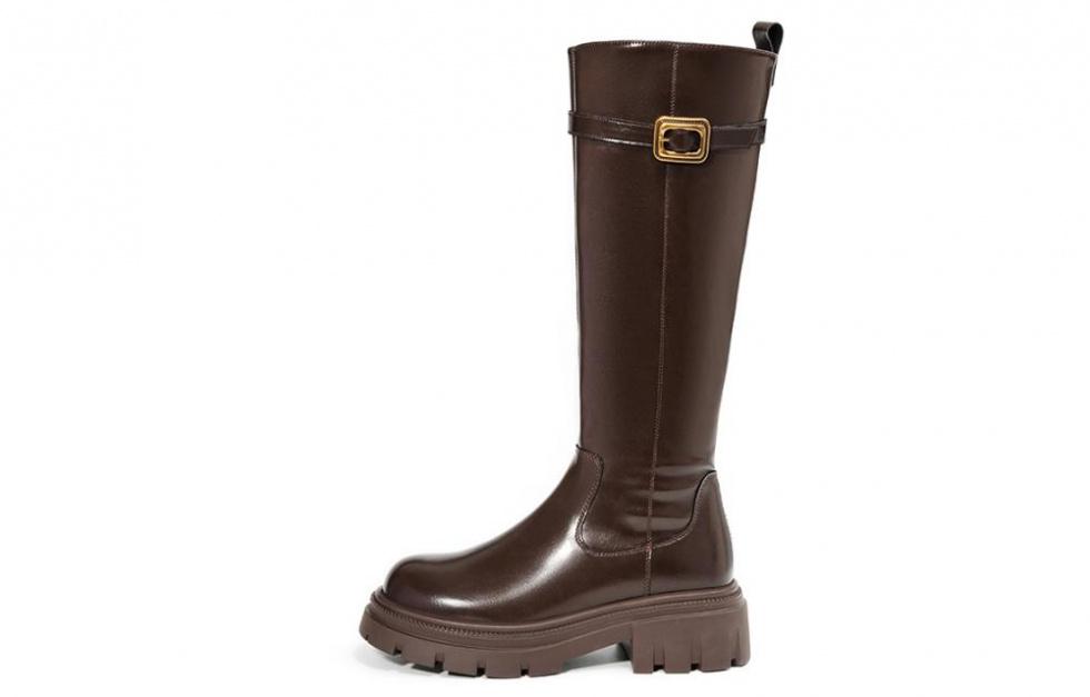 EBLAN Knee-high Boots Women's Brown