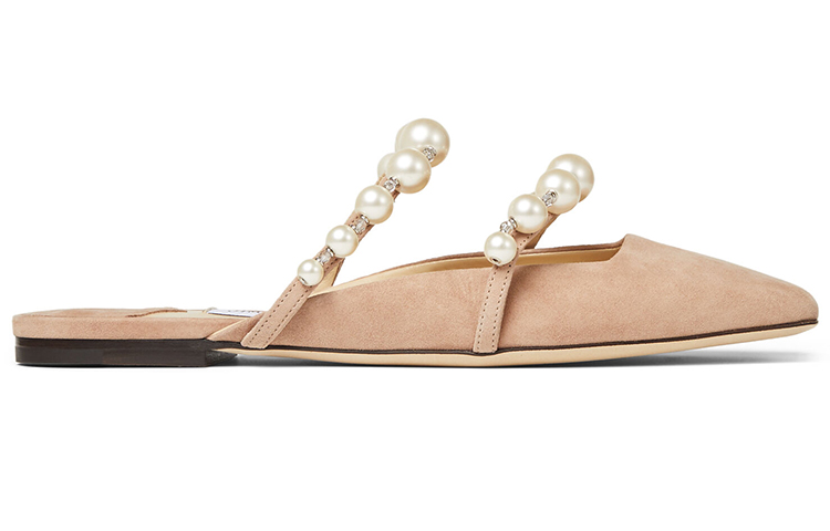 Jimmy Choo Amaya Flat Casual Single Shoes Women's Pink