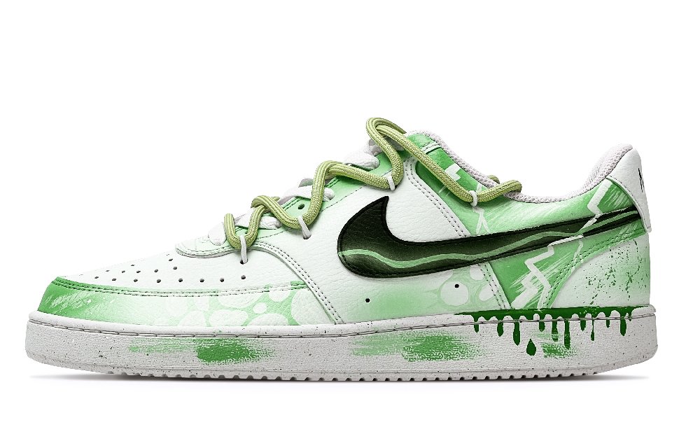 Nike Court Vision 1 Slip-Resistant Cushioning Wear-Resistant Low-Top Skateboard Shoes Unisex Light Green