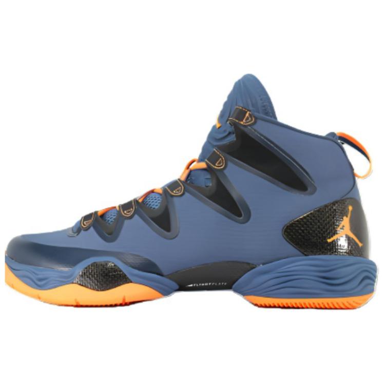 Jordan Air Jordan 28 Cushioning, Wear Resistant Mid Top Vintage Basketball Shoes Men's Blue