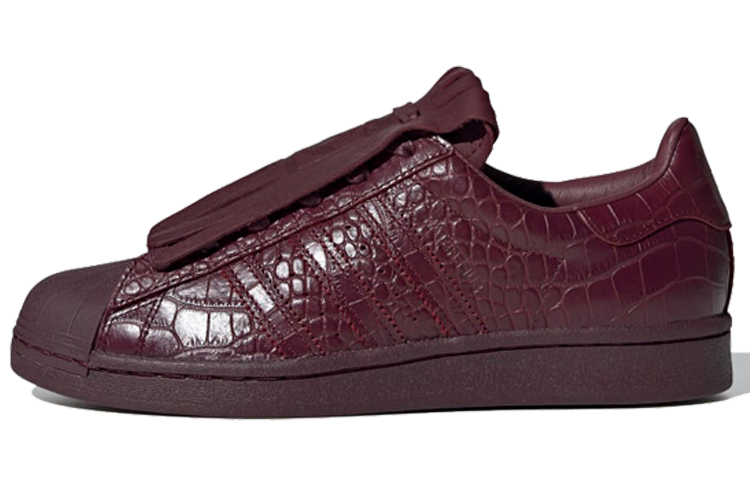 Adidas Superstar Fringe Maroon Women's