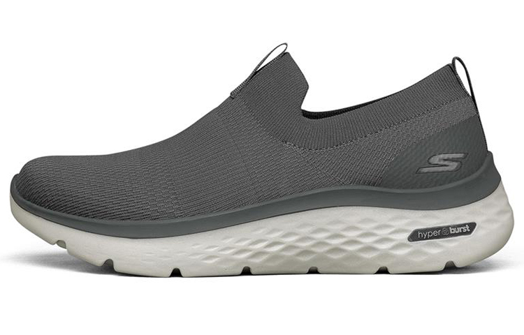 Skechers Go Walk Hyper Burst Cushioned Slip Resistant Abrasion Resistant Low Top Casual Shoes Men's Gray