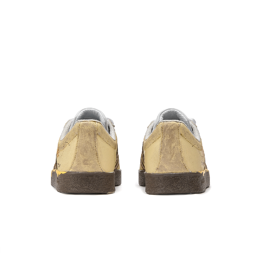Adidas Neo VL Court 2.0 P.M.S Box, Honey Pot Anti Slip Wear Resistant Low Top Skateboard Shoes Unisex Yellow Brown