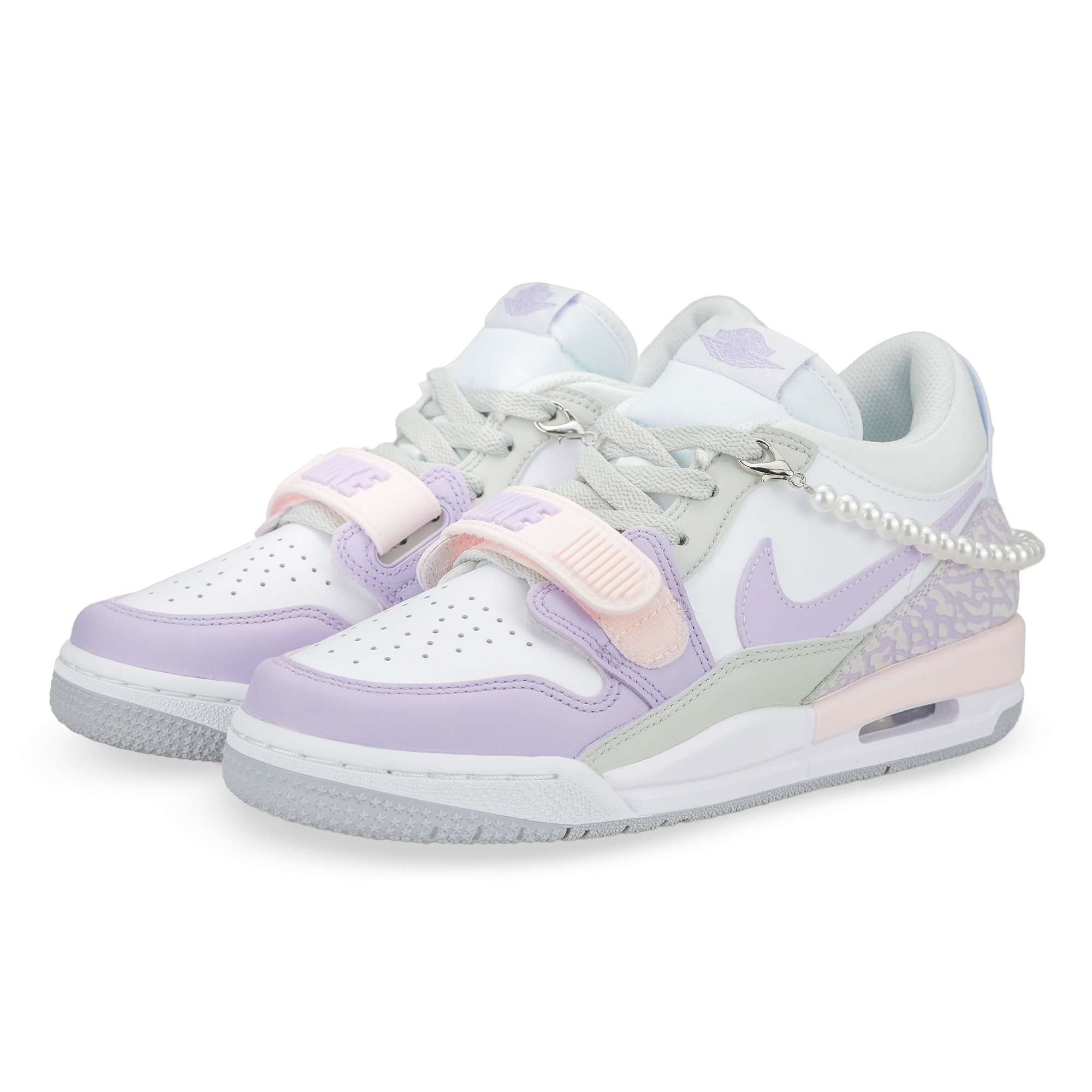 Jordan Legacy 312 Pearl StellaLou Low-Top Vintage Basketball Shoes Women's Pink Purple купить в интернет-магазине Yoocart с быстрой доставкой по России.