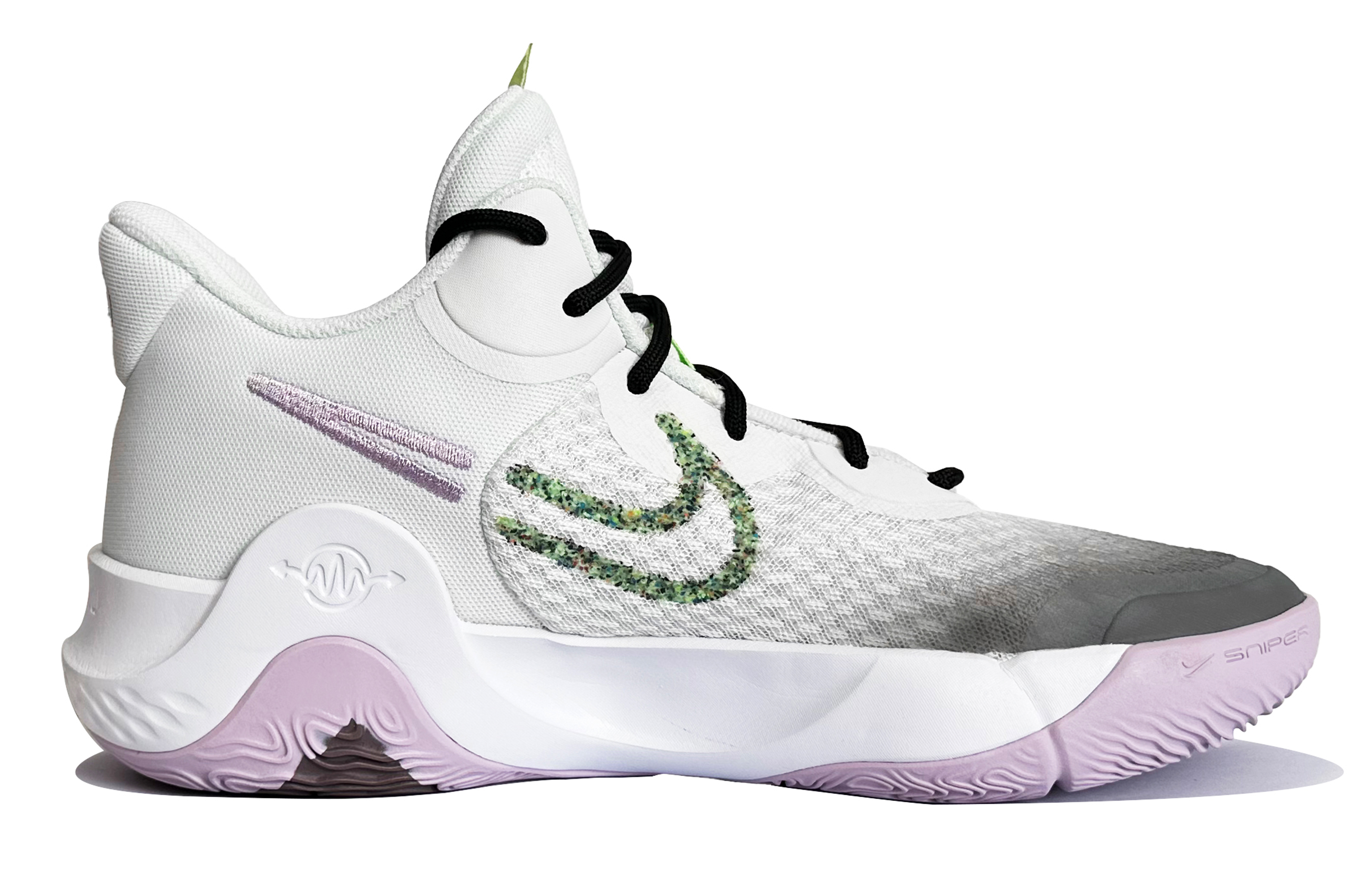 Nike KD Trey 5 Storm Eye Mid-Top Vintage Basketball Shoes Unisex Black White