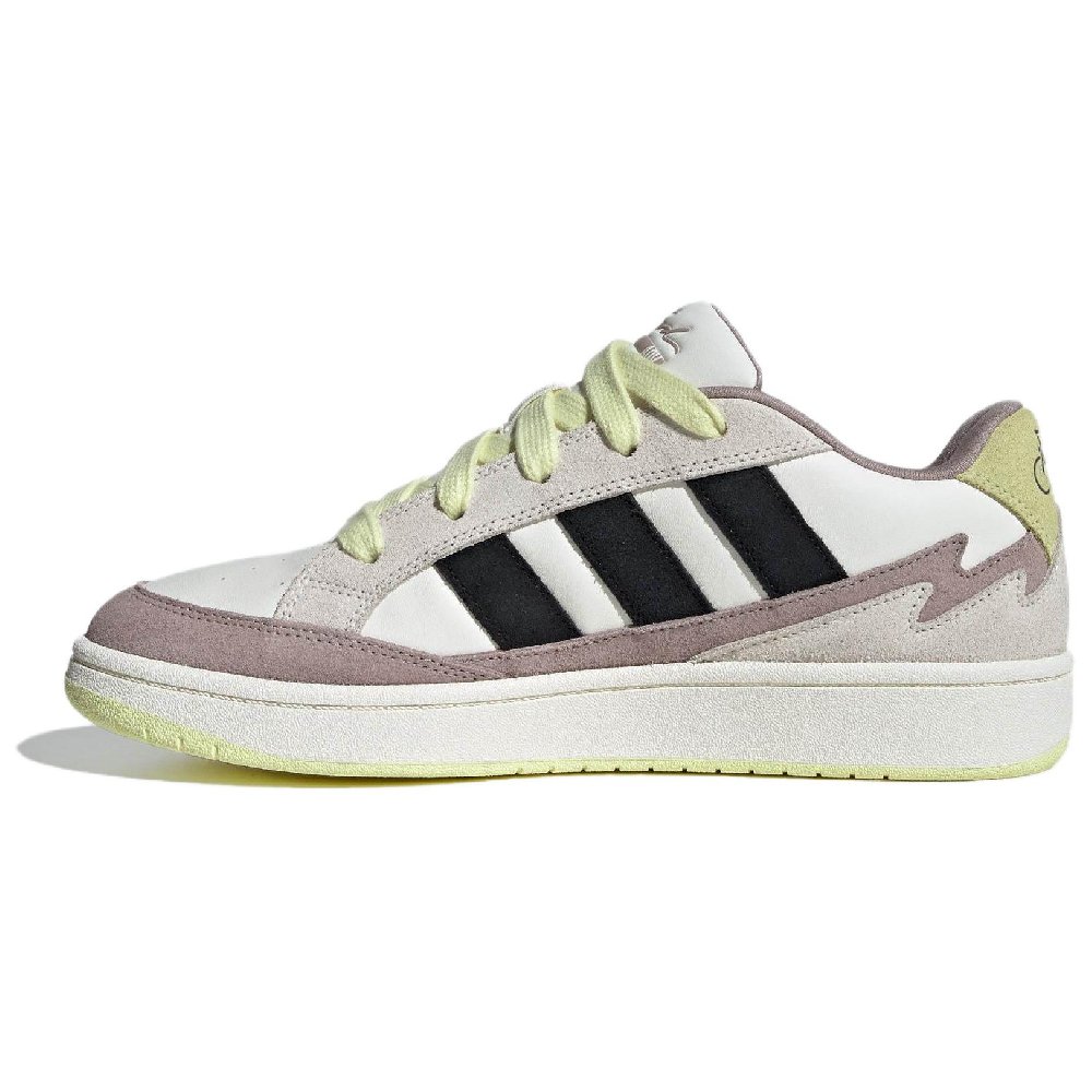Adidas CARD Anti-Slip Wear-Resistant Low-Top Skateboard Shoes Unisex White Black Purple