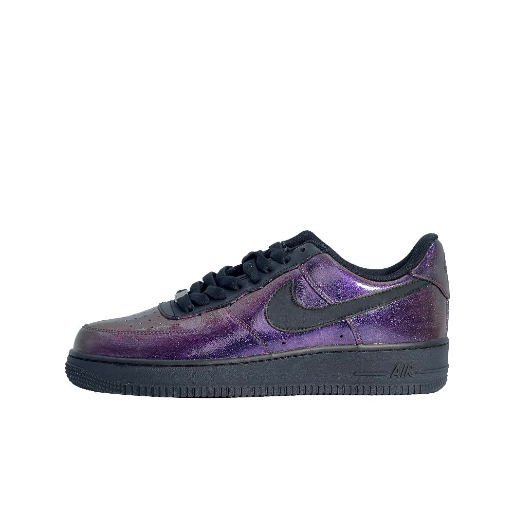 Nike Air Force 1 Breathable Height Increasing Low-Top Skateboard Shoes Unisex Black Purple
