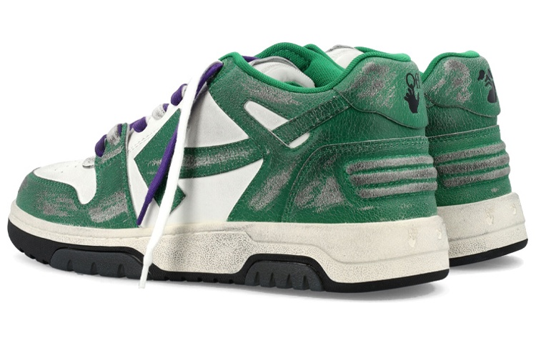 OFF WHITE Out Of Office Vintage Leather 'Green White Purple' купить в интернет-магазине Yoocart с быстрой доставкой по России.