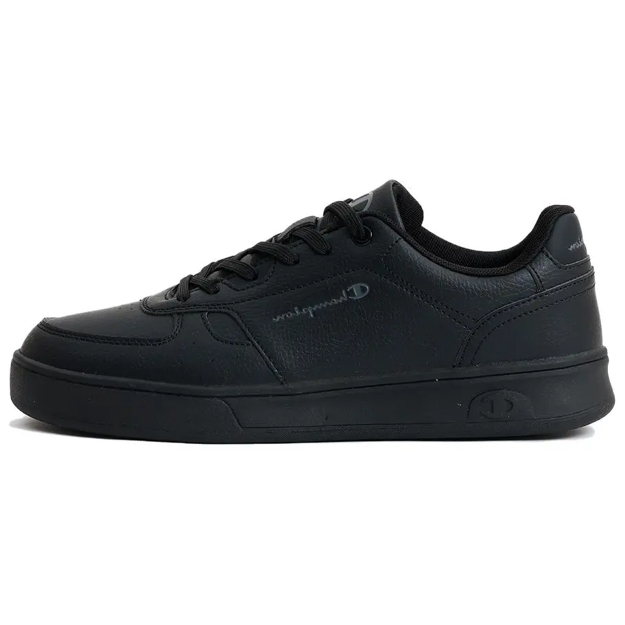 Champion Slip Resistant Abrasion Resistant Low top Skateboard Shoes Men's Black