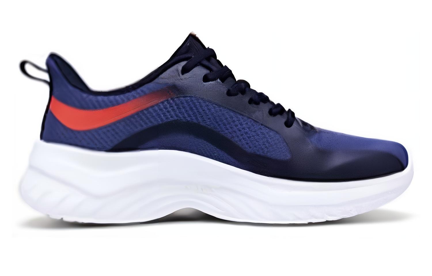 361° Cushioning Wear-Resistant Low-Top Running Shoes Men's Industrial Blue