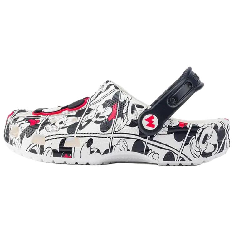 Disney x Crocs Classic Mickey Mouse And Minnie Mouse Clogs Women's Black White